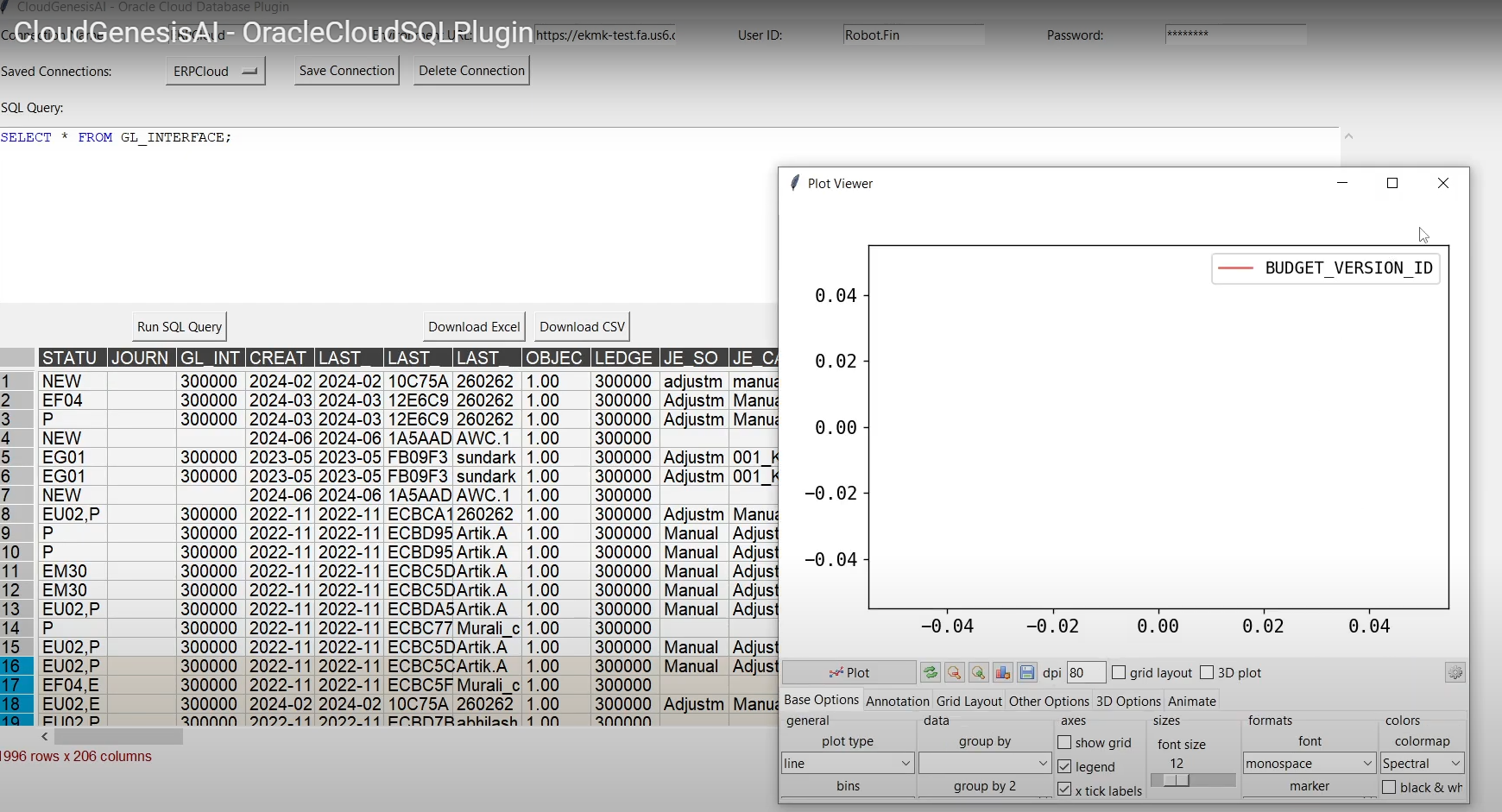 Oracle ERP Cloud DB Plugin